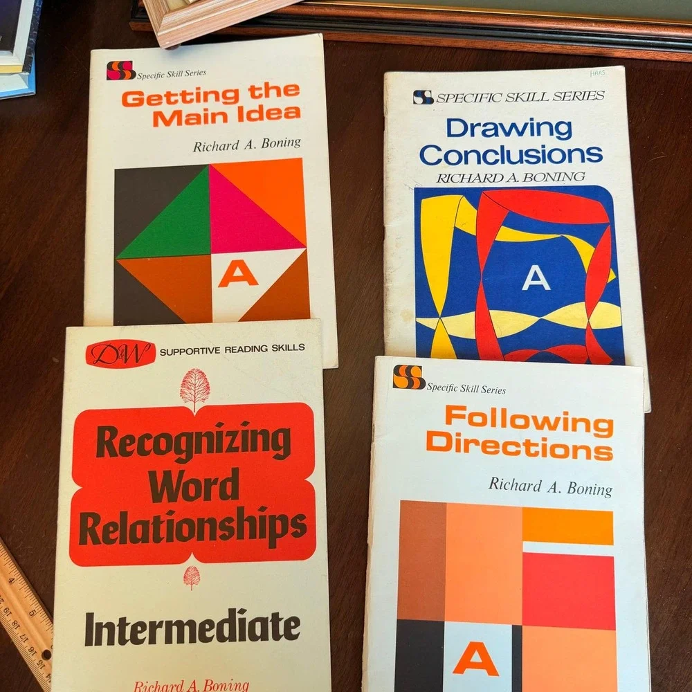 25 Vintage Reading Workbooks Richard Boning Barnell Loft Open Court Teacher Lot